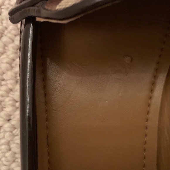 Coach Fortunata Khaki Chestnut Emblem Loafers - Picture 4 of 6